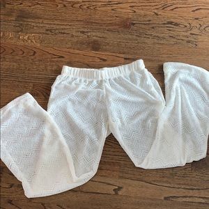 WHITE BEACH COVER-UP PANTS